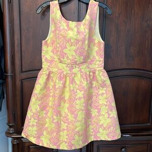 Pink and yellow cocktail dress